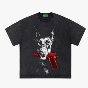 Men’s Best Lucky Black Vintage Tee Oversize L